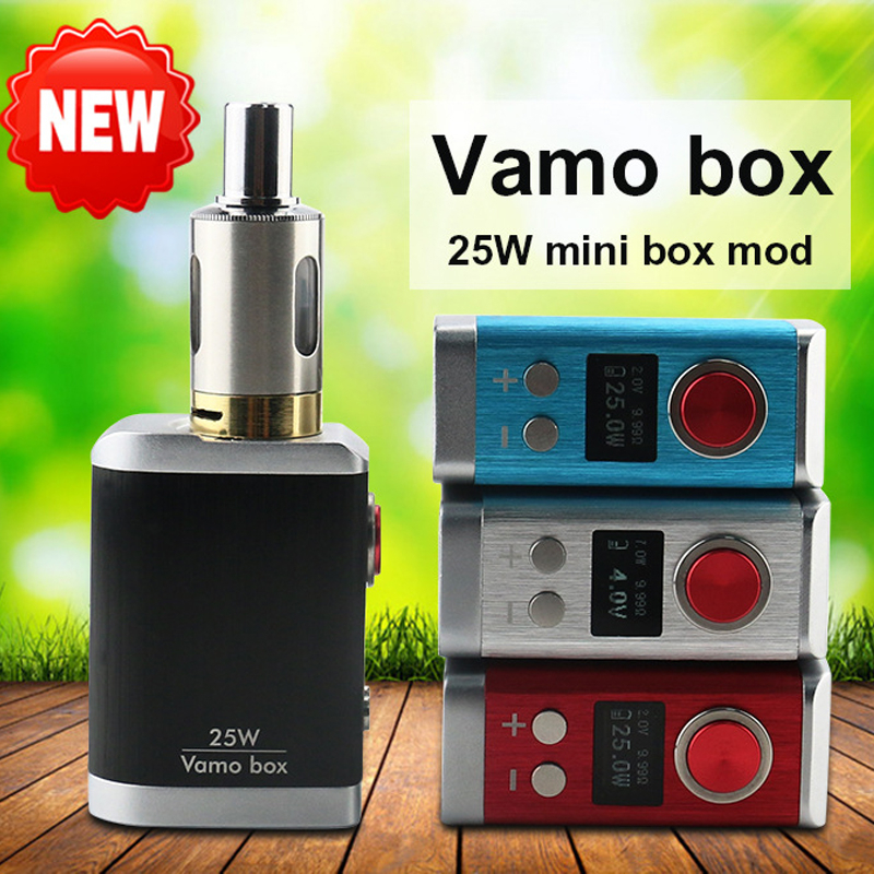 New Arrival Vamo Box 25W mod Electronic Cigarette Box Mod vaporizer adjustable 7 25W e cigarettes