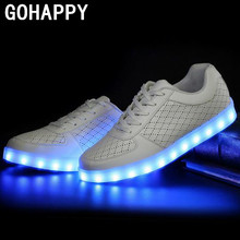 Adjustable Color Luminous LED Shoes For Adults Fluorescent shoes Fashion USB charging Light Shoes Women Men chaussure led homme