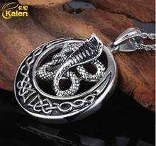 2016 Stainless Steel Cheap Snake Shape Gothic Necklace for Man Fast Free Shipping Punk Fashion Wholesale