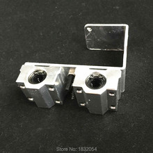 Free shipping 3D printer accessories, I3 accessories,U aluminum block +2 Box type linear bearing, Aluminum sheet,Bearing