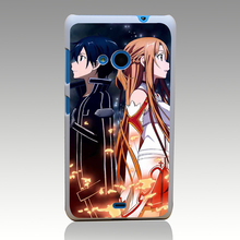 sword art online SAO Anime Manga Hard White Case for Nokia Microsoft Lumia 535 630 640 640XL 730 Phone Cover Back
