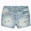 Baby Girl Shorts Menina 2017 Summer Brand Children Trousers Kids Shorts Jeans Character Embroidered Fashion Girls