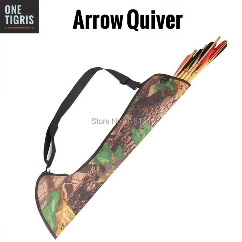 OneTigris 26 7inch Outdoor Hunting Archery Arrow Back Quiver Holder Bow Belt Quiver Shoulder Bag Archery