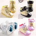 New Fashion Lovely PU Leather Baby Boys Prewalker Shoes Infant Toddler Angel Wings Babe Crib First