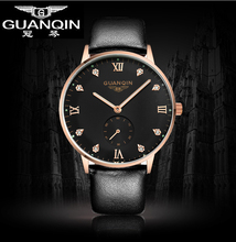 Top Brand Luxury GUANQIN Sapphire Mirror Waterproof Automatic Mechanical Men Watch Business Mens Wristwatches Masculino Relojes