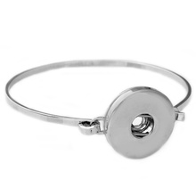 P00445 -6 Wholesale Snap Bracelet&Bangles Chain Silver Fashion Crystal Charm Bracelet Woman FIt 18mm Snaps Button Rivca Jewelry