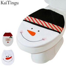 3 Style Choice 1 Pcs Snowman Toilet Seat Cover Toilet lid New Year Xmas Christmas Decoration