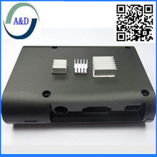 1pcs free shipping for Raspberry Pi Model B Plus & Pi 2 Black Case Cover Shell Enclosure ABS box+3pcs pure aluminum heat sink