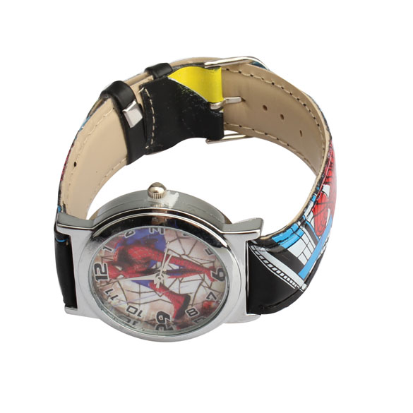 Cartoon Watches Spider Man Series Quartz Watch With Purse Lovely Red Great Gift For Kids BS88