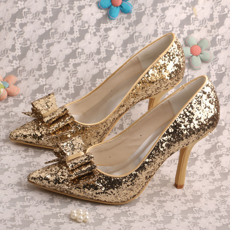 Gold Glitter ScarpeAcquista a poco prezzo Gold Glitter Scarpe lotti da
