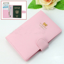 Women Wallets Bowknot Buckles Passport ID Credit Card Holder Protect Cover Case Travel Brand New Women