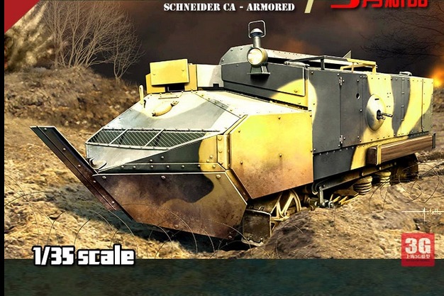 HobbyBoss model 83862 Schneider tanks - armored type