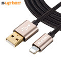 Premium Gold Plate USB Cable for iPhone 5 5s 6 6s plus SE 7 iPad 4