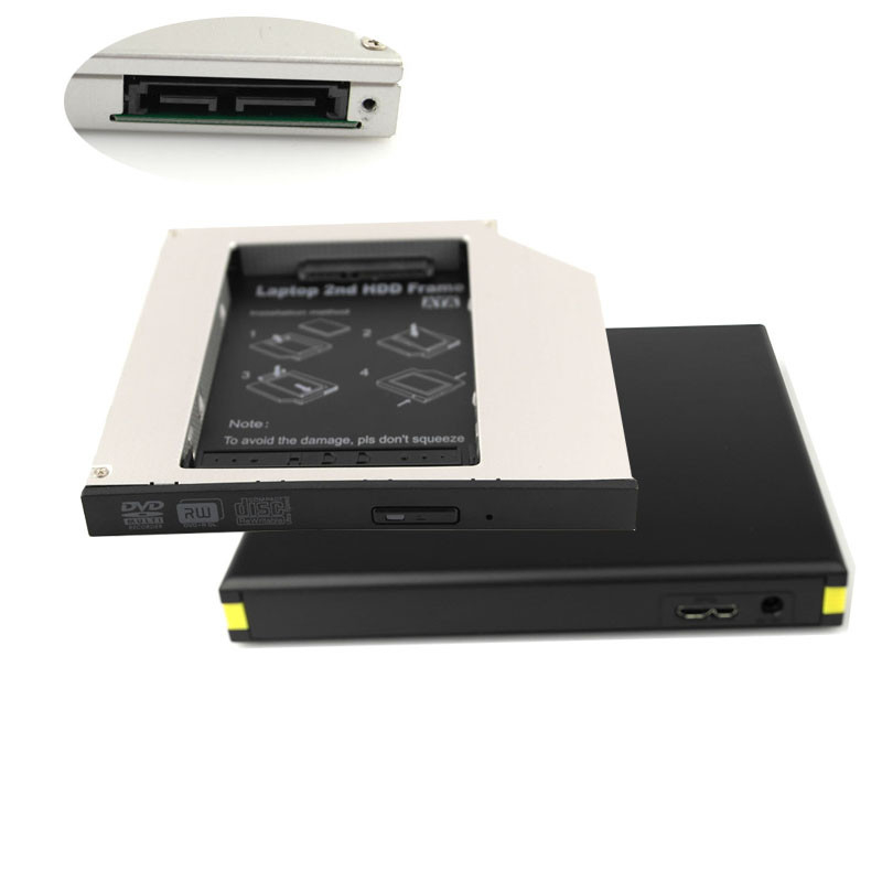 1pc USB 3.0 super slim SATA 12.7mm bluray DVD CD Drive USB external