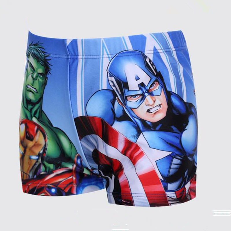 2016 New Boys Trunks Fashion Print Children s Swimming Pants Summer Cartoon Kids Swimwear Beach Shorts