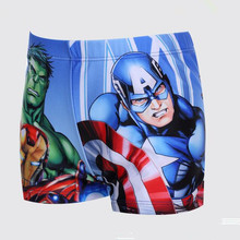 2016 New Boys Trunks Fashion Print Children’s Swimming Pants Summer Cartoon Kids Swimwear Beach Shorts