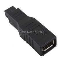 Firewire IEEE 1394 6 Pin Female to 9 Pin Female Adapter Convertor 9P 6P
