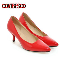 Plus Size 34-45,women 8 Colors Sexy Pointed Toe Pumps Fashion Four Season Office Pumps Ladies Thin High Heels Wedding Shoes