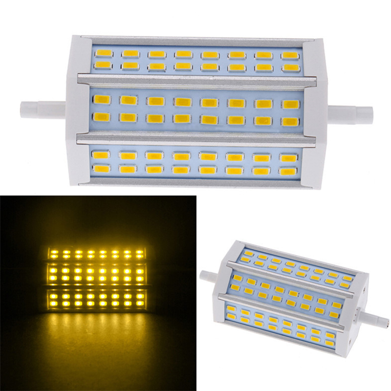 R7S LED 15W 25W 30W SMD5730 LED 78mm 118mm 135mm dimmable Bulb Light replace halogen lamps floodlight AC85-265V Warm White/White