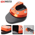 Motorcycle CNC Aluminum Kickstand Side stand Enlarger Plate Pad For KTM Duke 125 200 390 2013