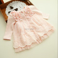 2017 Spring and autumn 0 2 yrs baby clothing floral lace lovely princess newborn baby tutu