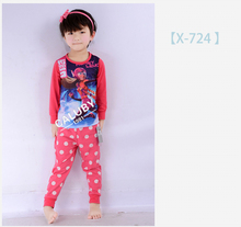 doc mcstuffins t shirt pants pajamas suit baby girls Cartoon Pajamas set For boys girls Sleep
