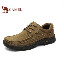 CAMEL Camel men’s casual shoes handmade new style leather nubuck leather lace-up men’s casual shoes