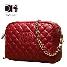 High Quality Natural Leather Shoulder Bag Women Fashion designer Plaid Messenger Bag Ladies Tote Crossbody female Mini Bags