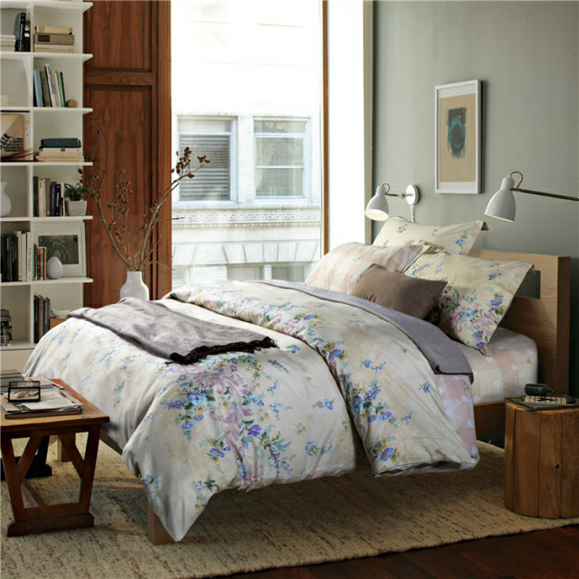 Online Bed Linen Bed Covers Doona Cover Bedding Set Delicate Flowers ...