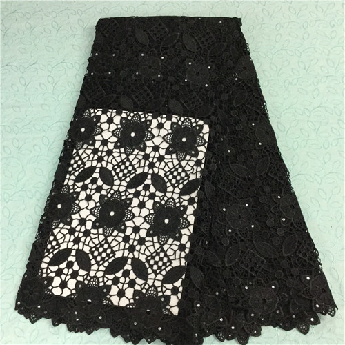 Wholesale High quality African guipure lace fabric african cord lace fabric/water soluble lace for wedding party dress! 5 Yards
