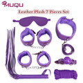 whip collar Mouth ball gag Sex Adult games bondage Set Leather Plush Four Colors erotic toys