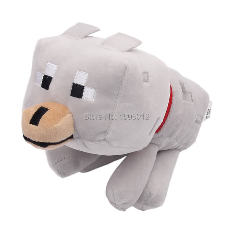 minecraft stuffed wolf