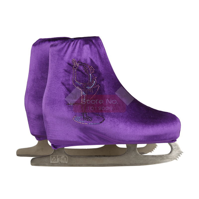 Wholesale Child Adult Velvet Ice Skating Figure Skating Shoes Cover Roller Skate Fabric