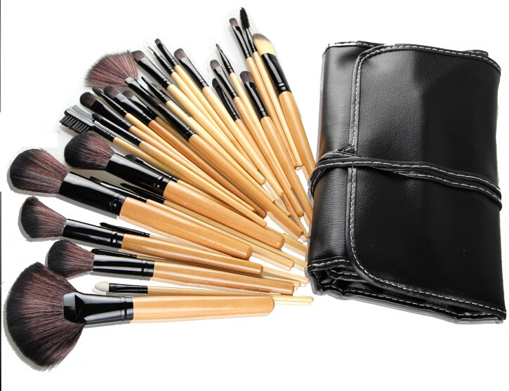 32 PCS Makeup brushes 2015 High Quality Professional Make up goat hair Brush kit of Cosmetic