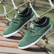 Brand Men Shoes Casual Lace Up Canvas Shoes Men 2016 Flats Shoes For Men Trainers Black