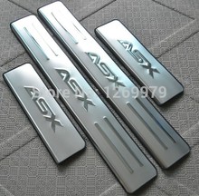 2011 2012 2013 2014 2015 Mitsubishi ASX RVR stainless steel scuff plate door sill 4pcs/set car accessories for Mitsubishi Lancer