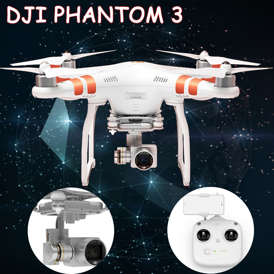 Здесь можно купить  DJI Phantom 3 Standard FPV Quadcopter Drones with 2.7K HD Camera Gimbal for RC Dron Helicopter AS Phantom 3 Fast Shipping  Игрушки и Хобби
