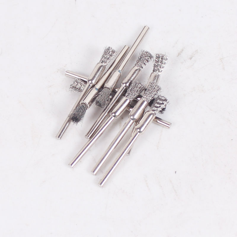 10pcs Steel Wire Wheel dremel wire Brush deburring for Dremel rotary