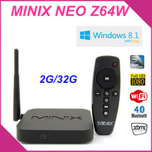 MINIX NEO Z64 Series Z64W Windows 8.1 with Bing TV Box Intel Atom Z3735F 64bit Quad Core CPU 2G/32G XBMC 1080P Smart TV Receiver