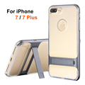 New Kickstand Case for Apple iPhone 7 7 Plus Luxury Brand Phone Cases PC TPU Hybrid