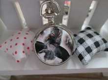 Marvel Super Heros Spiderman Necklace Pocket Watch Child Boy Watch Fashion 1pcs