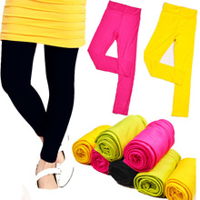 High quality 2014 spring autumn kids leggings for girls candy colors Children stretch baby casual cotton