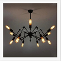Creative Personality Wrought Iron Spider Chandelier Retro Fashion Creative Living Room Lamp Terrace Restaurant Industry Light