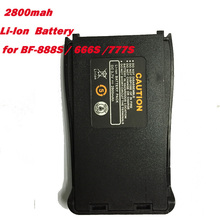Original 3 7V 2800mah BF 777S BF 666S Baofeng BF 888S Battery For Spare Two Way