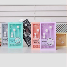 2016 colorful In Ear stereo earphone for Iphone 6s samsung xiaomi LG Huawei HTC cartoon earbuds