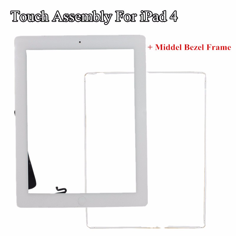ipad 4 touch assembly with frame