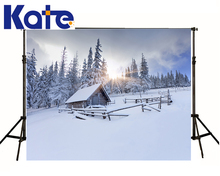 Backgrounds For Photo Studio Photography Backdrops Sunshine Through Forest Wood House Snow Floor For Wedding Thick Cloth