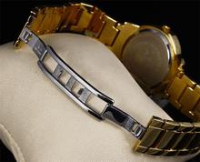 2015 New Fashion Metal Strap Dress Watches Women Czech Rhinestone Watch Rose Gold Plated Water Resistant