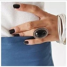 R127 large size fashion oval shape gem vintage ring full finger ring free shipping(MIN order $10 mixed order)