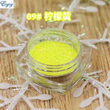 1/128(0.2mm) New Puren yellow color Nail Glitter Nail Art Glitter Polish Matte Glitter Powder Dust,free shipping #09
